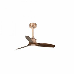 JUST FAN XS, měď/dřevo, stropní ventilátor 81cm - FARO Obrázek pro produkt JUST FAN XS, měď/dřevo, stropní ventilátor 81cm - FARO