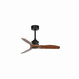 JUST FAN XS, černá/dřevo, stropní ventilátor 81cm - FARO Obrázek pro produkt JUST FAN XS, černá/dřevo, stropní ventilátor 81cm - FARO