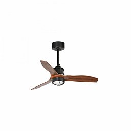 JUST FAN XS LED, černá/dřevo, stropní ventilátor 81cm - FARO Obrázek pro produkt JUST FAN XS LED, černá/dřevo, stropní ventilátor 81cm - FARO