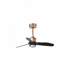 JUST FAN XS LED, měď/černá, stropní ventilátor 81cm - FARO Obrázek pro produkt JUST FAN XS LED, měď/černá, stropní ventilátor 81cm - FARO