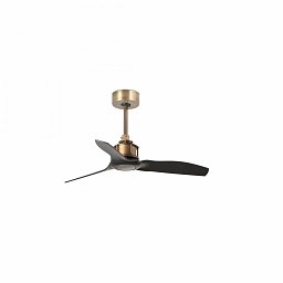 JUST FAN XS, starozlatá/černá, stropní ventilátor 81cm - FARO Obrázek pro produkt JUST FAN XS, starozlatá/černá, stropní ventilátor 81cm - FARO