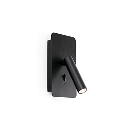 SUAU LED nástěnná lampa, černá, USB - FARO Obrázek pro produkt SUAU LED nástěnná lampa, černá, USB - FARO
