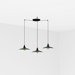 LANG závěsné svítidlo, zelená 3L - FARO Obrázek pro produkt LANG závěsné svítidlo, zelená 3L - FARO