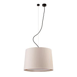SAMBA závěsné svítidlo, černá/skládaná béžová, pr.450 - FARO Obrázek pro produkt SAMBA závěsné svítidlo, černá/skládaná béžová, pr.450 - FARO