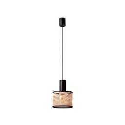 MAMBO 210 závěsné svítidlo, černá/ratan, pr.210 - FARO Obrázek pro produkt MAMBO 210 závěsné svítidlo, černá/ratan, pr.210 - FARO