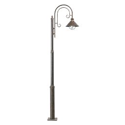 NÁUTICA sloupková lampa, rezavá, 1L - FARO Obrázek pro produkt NÁUTICA sloupková lampa, rezavá, 1L - FARO