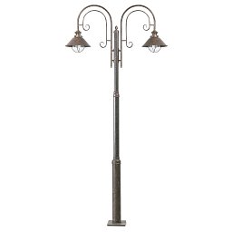 NÁUTICA sloupková lampa, rezavá, 2L - FARO Obrázek pro produkt NÁUTICA sloupková lampa, rezavá, 2L - FARO