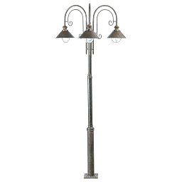 NÁUTICA sloupková lampa, rezavá, 3L - FARO Obrázek pro produkt NÁUTICA sloupková lampa, rezavá, 3L - FARO