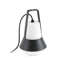 CAT černá přenosná stolní lampa - FARO Obrázek pro produkt CAT černá přenosná stolní lampa - FARO
