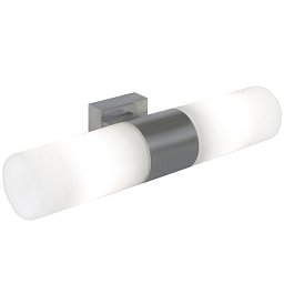 Tangens Double nástěnné svítidlo do koupelny broušená ocel - NORDLUX Obrázek pro produkt Tangens Double nástěnné svítidlo do koupelny broušená ocel - NORDLUX