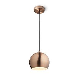 Závěsné svítidlo AGNETA závěsná česaná měď 230V E27 40W - RED - DESIGN RENDL Obrázek pro produkt Závěsné svítidlo AGNETA závěsná česaná měď 230V E27 40W - RED - DESIGN RENDL