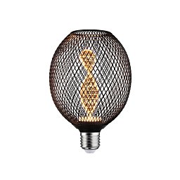 Metallic Glow Standard 230V LED Globe E27 Helix 3,5W 1800K černá - PAULMANN Obrázek pro produkt Metallic Glow Standard 230V LED Globe E27 Helix 3,5W 1800K černá - PAULMANN