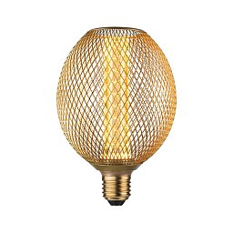 Metallic Glow Standard 230V LED Globe E27 Spiral 4,2W 1800K mosaz - PAULMANN Obrázek pro produkt Metallic Glow Standard 230V LED Globe E27 Spiral 4,2W 1800K mosaz - PAULMANN