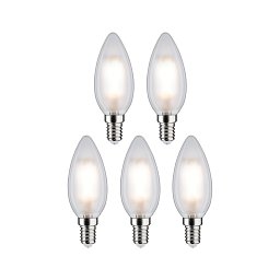 Filament 230V LED svíčka E14 5x4,8W 4000K mat - PAULMANN Obrázek pro produkt Filament 230V LED svíčka E14 5x4,8W 4000K mat - PAULMANN