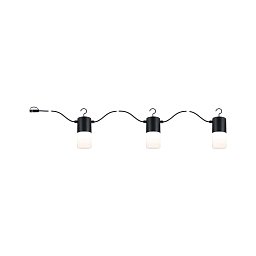 Plug & Shine LED světelný řetěz Tubs IP44 3000K 3x2W antracit - PAULMANN Obrázek pro produkt Plug & Shine LED světelný řetěz Tubs IP44 3000K 3x2W antracit - PAULMANN