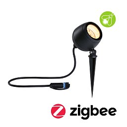 Plug & Shine LED bodové zahradní světlo Smart Home Zigbee Kikolo neláká hmyz IP65 CCT 6,2W antracit - PAULMANN Obrázek pro produkt Plug & Shine LED bodové zahradní světlo Smart Home Zigbee Kikolo neláká hmyz IP65 CCT 6,2W antracit - PAULMANN