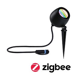 Plug & Shine LED bodové zahradní světlo Smart Home Zigbee Kikolo IP65 RGBW+ 6,2W antracit - PAULMANN Obrázek pro produkt Plug & Shine LED bodové zahradní světlo Smart Home Zigbee Kikolo IP65 RGBW+ 6,2W antracit - PAULMANN