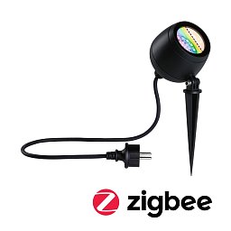 LED bodové zahradní světlo Smart Home Zigbee Kikolo IP65 90mm RGBW+ 6,2W 230V antracit umělá hmota/hliník - PAULMANN Obrázek pro produkt LED bodové zahradní světlo Smart Home Zigbee Kikolo IP65 90mm RGBW+ 6,2W 230V antracit umělá hmota/hliník - PAULMANN