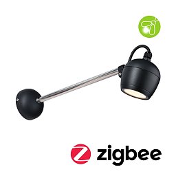 LED venkovní nástěnné svítidlo Smart Home Zigbee Kikolo neláká hmyz IP65 90mm CCT 6,2W 230V 80° antracit umělá hmota/hliník - PAULMANN Obrázek pro produkt LED venkovní nástěnné svítidlo Smart Home Zigbee Kikolo neláká hmyz IP65 90mm CCT 6,2W 230V 80° antracit umělá hmota/hliník - PAULMANN