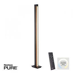 Stojací lampa PURE-LINES 24W 2700-5000K 155cm dřevo - PAUL NEUHAUS Obrázek pro produkt Stojací lampa PURE-LINES 24W 2700-5000K 155cm dřevo - PAUL NEUHAUS
