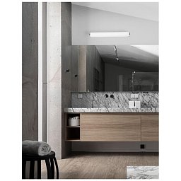 Nástěnné svítidlo POLO opálové sklo a nikl satén E14 3x5W 230V IP44 bez žárovky - NOVA LUCE Obrázek pro produkt Nástěnné svítidlo POLO opálové sklo a nikl satén E14 3x5W 230V IP44 bez žárovky - NOVA LUCE