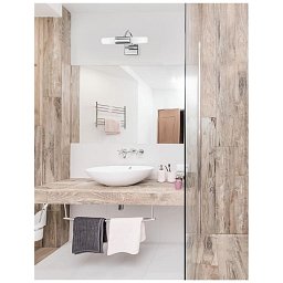 Nástěnné svítidlo nad zrcadlo DRITTO opálové sklo chromovaný hliník G9 2x5W 230V IP44 bez žárovky - NOVA LUCE Obrázek pro produkt Nástěnné svítidlo nad zrcadlo DRITTO opálové sklo chromovaný hliník G9 2x5W 230V IP44 bez žárovky - NOVA LUCE