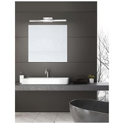 Nástěnné svítidlo nad zrcadlo MODENA chromovaný hliník a akryl LED 18W 3000K IP44 - NOVA LUCE Obrázek pro produkt Nástěnné svítidlo nad zrcadlo MODENA chromovaný hliník a akryl LED 18W 3000K IP44 - NOVA LUCE