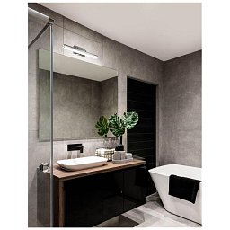 Nástěnné svítidlo nad zrcadlo VANESE chromovaný hliník a akryl LED 12W 3000K IP44 - NOVA LUCE Obrázek pro produkt Nástěnné svítidlo nad zrcadlo VANESE chromovaný hliník a akryl LED 12W 3000K IP44 - NOVA LUCE