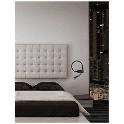 Bodové svítidlo GENEVA černý hliník LED 3W 3200K nastavitelné s vypínačem - NOVA LUCE Obrázek pro produkt Bodové svítidlo GENEVA černý hliník LED 3W 3200K nastavitelné s vypínačem - NOVA LUCE