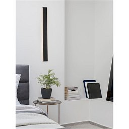 Nástěnné svítidlo SELINE černý hliník LED Philips 36W 230V 3000K IP44 - NOVA LUCE Obrázek pro produkt Nástěnné svítidlo SELINE černý hliník LED Philips 36W 230V 3000K IP44 - NOVA LUCE