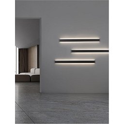 Nástěnné svítidlo SELINE černý hliník LED Philips 44W 230V 3000K IP44 - NOVA LUCE Obrázek pro produkt Nástěnné svítidlo SELINE černý hliník LED Philips 44W 230V 3000K IP44 - NOVA LUCE