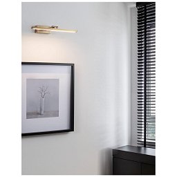 Nástěnné svítidlo nad obrazy MARNELL antický mosazný kov a akryl LED 12W 230V 3000K IP20 - NOVA LUCE Obrázek pro produkt Nástěnné svítidlo nad obrazy MARNELL antický mosazný kov a akryl LED 12W 230V 3000K IP20 - NOVA LUCE