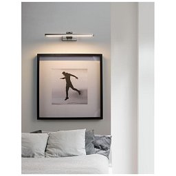 Nástěnné svítidlo nad obrazy MARNELL kov barvy nikl a akryl LED 12W 230V 3000K IP20 - NOVA LUCE Obrázek pro produkt Nástěnné svítidlo nad obrazy MARNELL kov barvy nikl a akryl LED 12W 230V 3000K IP20 - NOVA LUCE
