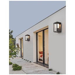 Venkovní nástěnné svítidlo LOVETO antracitový hliník a akrylový difuzor LED 1.5W 3000K 3.7V 125st. IP65 solární / vypínač na těle / pohybový senzor - NOVA LUCE Obrázek pro produkt Venkovní nástěnné svítidlo LOVETO antracitový hliník a akrylový difuzor LED 1.5W 3000K 3.7V 125st. IP65 solární / vypínač na těle / pohybový senzor - NOVA LUCE