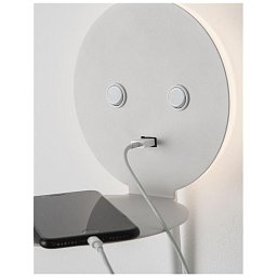 Bodové svítidlo ECLIP bílý hliník nastavitelné vypínač na těle USB nabíjení LED Samsung 230V 3000K osvětlení 6W čtecí lampička 3W IP20 - NOVA LUCE Obrázek pro produkt Bodové svítidlo ECLIP bílý hliník nastavitelné vypínač na těle USB nabíjení LED Samsung 230V 3000K osvětlení 6W čtecí lampička 3W IP20 - NOVA LUCE