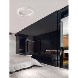 Stropní svítidlo MORBIDO bílý hliník a akryl LED 60W 230V 2700K - 4000K IP20 vč. dálkového ovládání stmívatelné Tuya - NOVA LUCE Obrázek pro produkt Stropní svítidlo MORBIDO bílý hliník a akryl LED 60W 230V 2700K - 4000K IP20 vč. dálkového ovládání stmívatelné Tuya - NOVA LUCE
