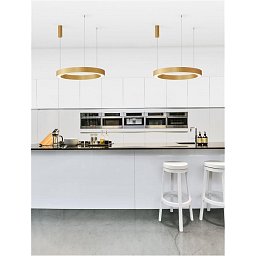 Závěsné svítidlo MORBIDO zlatý mosazný hliník a akryl LED 60W 230V 2700K - 4000K IP20 vč. dálkového ovládání stmívatelné Tuya - NOVA LUCE Obrázek pro produkt Závěsné svítidlo MORBIDO zlatý mosazný hliník a akryl LED 60W 230V 2700K - 4000K IP20 vč. dálkového ovládání stmívatelné Tuya - NOVA LUCE