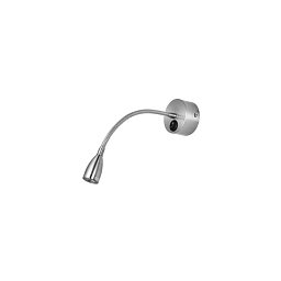 Bodové svítidlo FLEX chromovaný hliník nastavitelné vypínač na těle LED 3W 3000K IP20 - NOVA LUCE Obrázek pro produkt Bodové svítidlo FLEX chromovaný hliník nastavitelné vypínač na těle LED 3W 3000K IP20 - NOVA LUCE