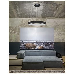 Závěsné svítidlo RANDO SMART černý hliník a akryl LED 50W 230V 3000K - 4000K IP20 Tuya stmívatelné - NOVA LUCE Obrázek pro produkt Závěsné svítidlo RANDO SMART černý hliník a akryl LED 50W 230V 3000K - 4000K IP20 Tuya stmívatelné - NOVA LUCE