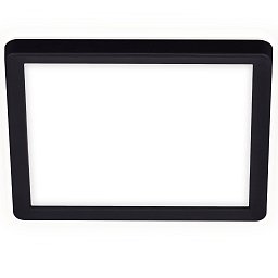 Slim svítidlo LED panel, 19 cm, 12 W, černá - BRILO Obrázek pro produkt Slim svítidlo LED panel, 19 cm, 12 W, černá - BRILO