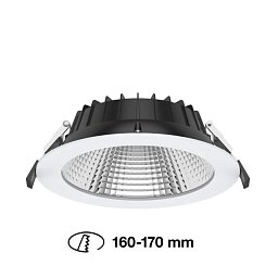 Zápustné svítidlo SLC Shift ⌀190mm 2CCT bílé - TLG Obrázek pro produkt Zápustné svítidlo SLC Shift ⌀190mm 2CCT bílé - TLG