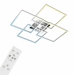 CCT LED stropní svítidlo, 72,4 cm, 50 W, 5500 lm, hliník - BRILO Obrázek pro produkt CCT LED stropní svítidlo, 72,4 cm, 50 W, 5500 lm, hliník - BRILO