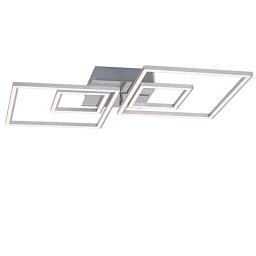LED rám 65,6 cm 2x14,5W 1500lm chrom - BRILONER Obrázek pro produkt LED rám 65,6 cm 2x14,5W 1500lm chrom - BRILONER