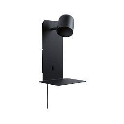 Nástěnné svítidlo Malena USB C GU10 230V max. 5W černá mat - PAULMANN Obrázek pro produkt Nástěnné svítidlo Malena USB C GU10 230V max. 5W černá mat - PAULMANN