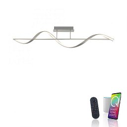 Paul Neuhaus LED stropní svítidlo Q-SWING stříbrná stmívatelné Smar Home ZigBee 2700-5000K - PAUL NEUHAUS Obrázek pro produkt Paul Neuhaus LED stropní svítidlo Q-SWING stříbrná stmívatelné Smar Home ZigBee 2700-5000K - PAUL NEUHAUS