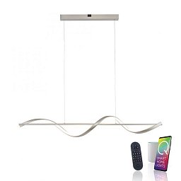 Paul Neuhaus LED závěsné svítidlo Q-SWING stříbrná Smart Home stmívatelné FB ZigBee 2700-5000K - PAUL NEUHAUS Obrázek pro produkt Paul Neuhaus LED závěsné svítidlo Q-SWING stříbrná Smart Home stmívatelné FB ZigBee 2700-5000K - PAUL NEUHAUS