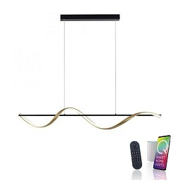 Paul Neuhaus LED závěsné svítidlo Q-SWING antracit matná mosaz Smart Home ZigBee 2700-5000K - PAUL NEUHAUS Obrázek pro produkt Paul Neuhaus LED závěsné svítidlo Q-SWING antracit matná mosaz Smart Home ZigBee 2700-5000K - PAUL NEUHAUS