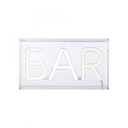 NEON-BAR LED nástěnné svítidlo bílé nápis BAR, USB, dekorační šňůrový vypínač - LEUCHTEN DIREKT / JUST LIGHT Obrázek pro produkt NEON-BAR LED nástěnné svítidlo bílé nápis BAR, USB, dekorační šňůrový vypínač - LEUCHTEN DIREKT / JUST LIGHT