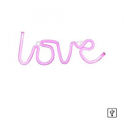 NEON-LOVE LED nástěnné svítidlo LOVE růžové USB, šňůrový vypínač, dekorativní - LEUCHTEN DIREKT / JUST LIGHT Obrázek pro produkt NEON-LOVE LED nástěnné svítidlo LOVE růžové USB, šňůrový vypínač, dekorativní - LEUCHTEN DIREKT / JUST LIGHT