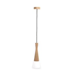 Závěsná lampa CONE 8511103 dřevo / látka GU10 50W - ZUMALINE Obrázek pro produkt Závěsná lampa CONE 8511103 dřevo / látka GU10 50W - ZUMALINE